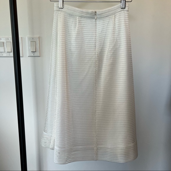 J. Crew Textured a-line skirt | White, 00 - Picture 3 of 6